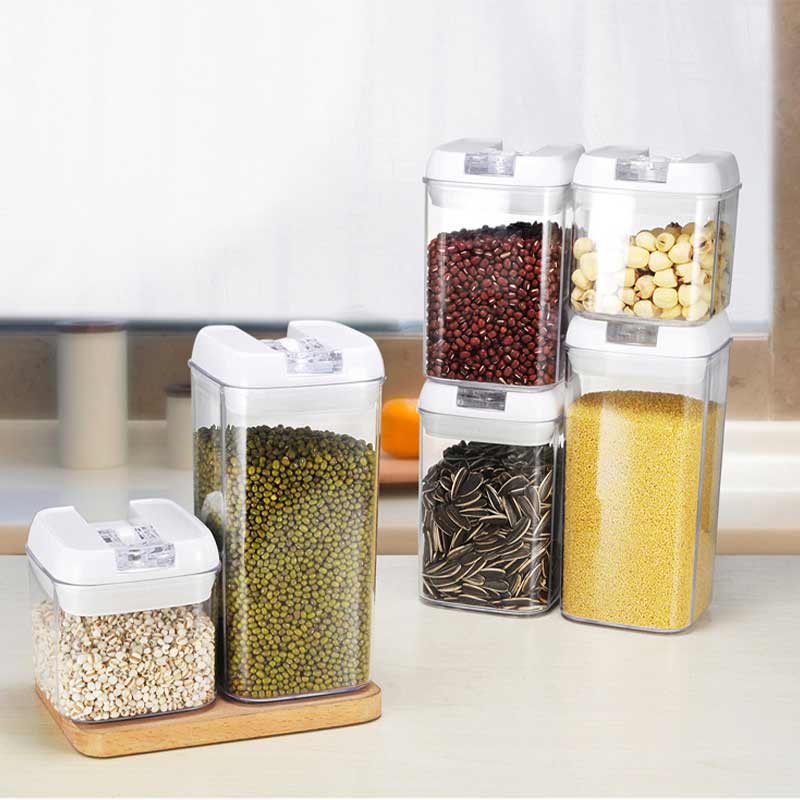 Kitchen plastic airtight food storage container set