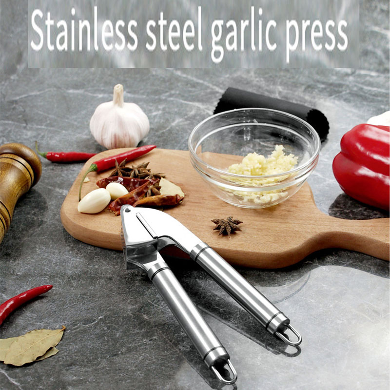 #Custom logo Kitchen Garlic Press Set