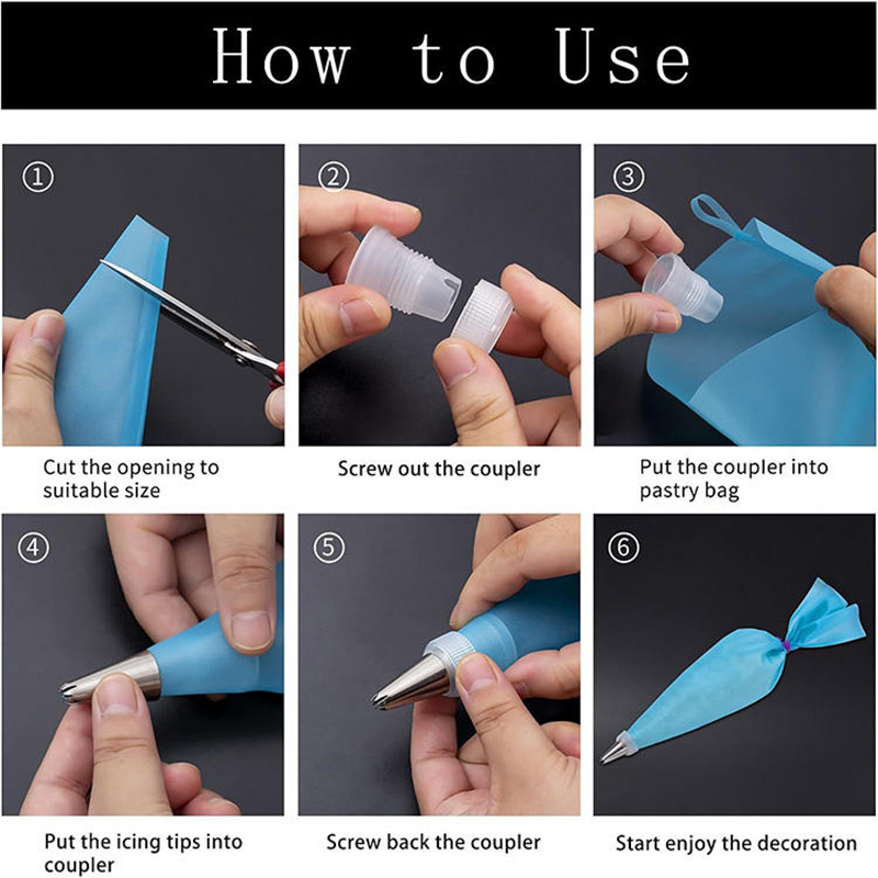 Plastic fabric dessert decorators